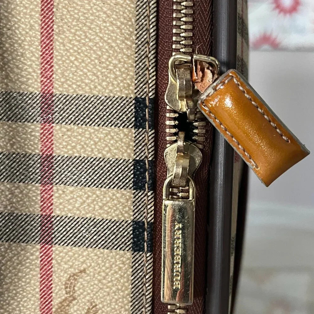 Burberry Haymarket Check Vintage Suitcase